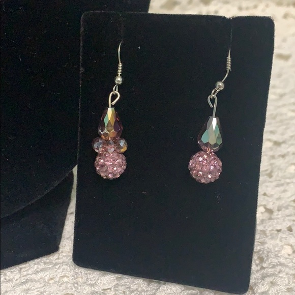 Plum Australian Crystal Jewelry Set - Picture 3 of 4